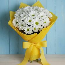 Букет Застенчивые лепестки в Саратове Букет цветов из: Хризантемы в Саратове